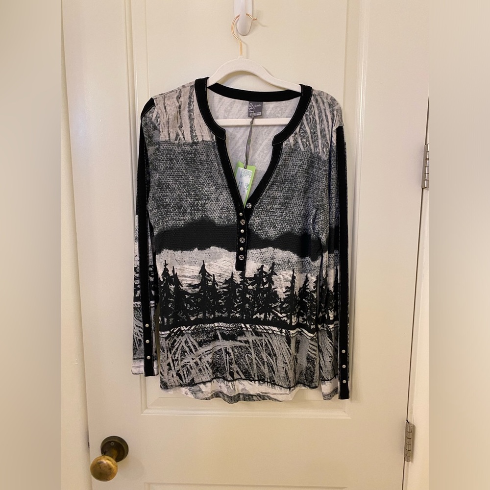 Size S Henley tee from Canadian maker Dolcezza